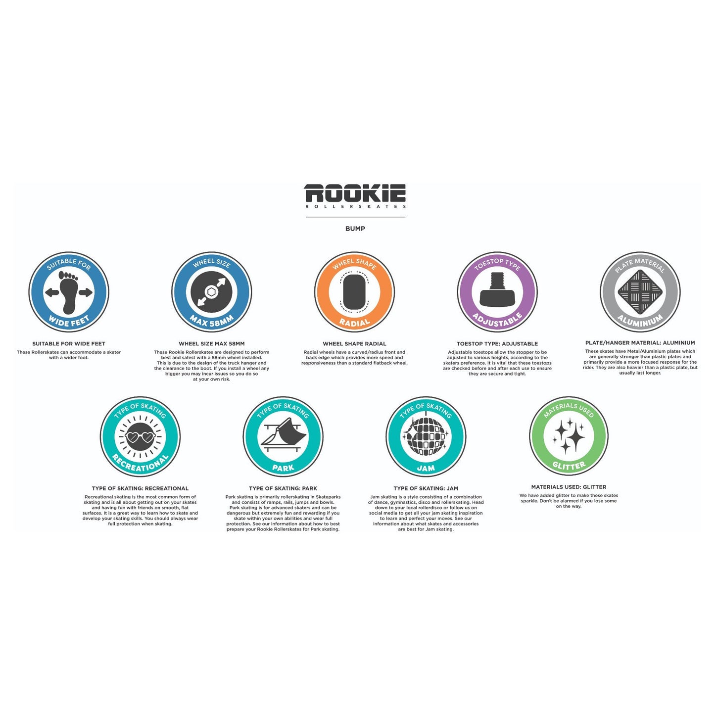 Rookie x BUMP Rollerdisco V2 Adults - Gold